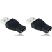 2x USB-C / Thunderbolt 3 til USB 3.0 adapter