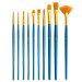 10 Stk Nylon Pensler til Oliemaling, Akrylmaling & Akvarelmaling