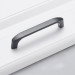 Moderne Matte Sort Møbelgreb i Metal-Small