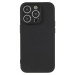 Soft Matte Silikone Cover til iPhone 15 Pro-Sort