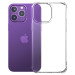 iPhone 15 Pro Gennemsigtigt Silikone Cover med Ekstra Beskyttelse i Hjørner 