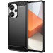 Xiaomi Redmi Note 13 Pro Plus 5G Sort Carbon Silikone Cover