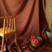 Foto Baggrund i Stof 300 x 300 cm-Brun