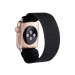 Strækbar Nylon rem til Apple Watch SE 40 mm - Sort