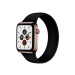 Silikone Rem til Apple Watch 38 / 40 / 41mm i Solo Loop design - str. S - Sort