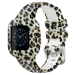 Mønstret Silikone Rem til Garmin Vivofit Jr 3-Leopard