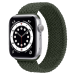 Nylon Sportsrem til Apple Watch 42 / 44 / 45mm - Str. L - Mørkegrøn