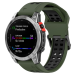 Cavum Silikone Rem til Garmin Fenix 7 / 7 Pro / 7 Solar-Mørkegrøn