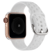 Hullet Silikone Sportsrem til Apple Watch 38 / 40 / 41mm-Hvid