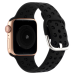 Hullet Silikone Sportsrem til Apple Watch 38 / 40 / 41mm-Sort