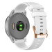 Sports Rem i Silikone til Garmin Venu 2S (40mm) / Venu 3S (41mm) / Vivomove 3S / Vivoactive 4S - Hvid