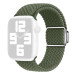 Flettet Nylon Rem til Apple Watch 42 / 44 / 45 / 49 mm - Mørkegrøn