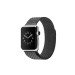 Mesh urlænke i rustfrit stål til Apple Watch 7 - Sort - 42 / 44 / 45 mm