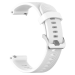 Silikone rem til 20mm - Hvid