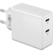 36W Hurtig Dobbelt USB-C Oplader 