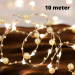 LED Wire Lyskæde med Perler-10 Meter 