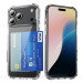 iPhone 17 Pro / iPhone 18 Pro Gennemsigtigt Silikone Cover med Kortholder
