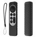 Apple TV 4K Siri Remote 3. gen - Silikone Beskyttelsesetui med Håndledsrem - Sort