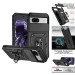 Google Pixel 8a Cover med Kamera-beskyttelse & Ring-holder - Sort