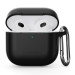 Beskyttelsesetui til AirPods 4 - Silikone & Krog - Sort