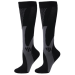 Lange Sort/grå Kompressionsstrømper til Sport, Rejser-L / XL (40-45)