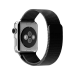 Mesh Urlænke i Rustfrit Stål til Apple Watch 1 - Sort - 38 / 40 / 41 mm