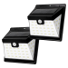 2 Stk. Udendørslamper med Sensor & Solceller