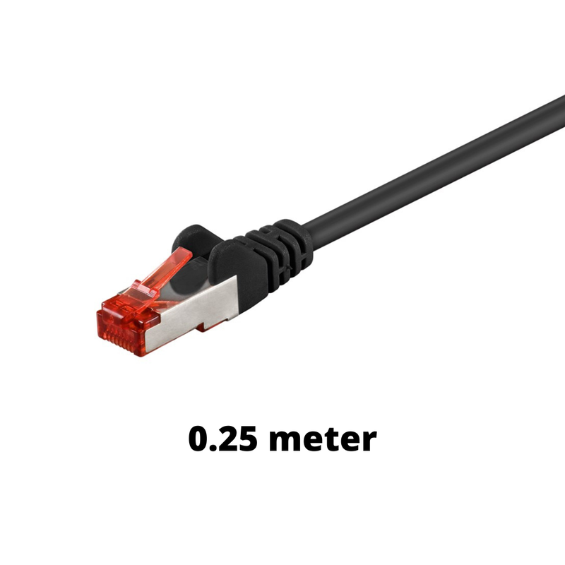 Netværkskabel LSZH Cat 6 S/FTP i Sort