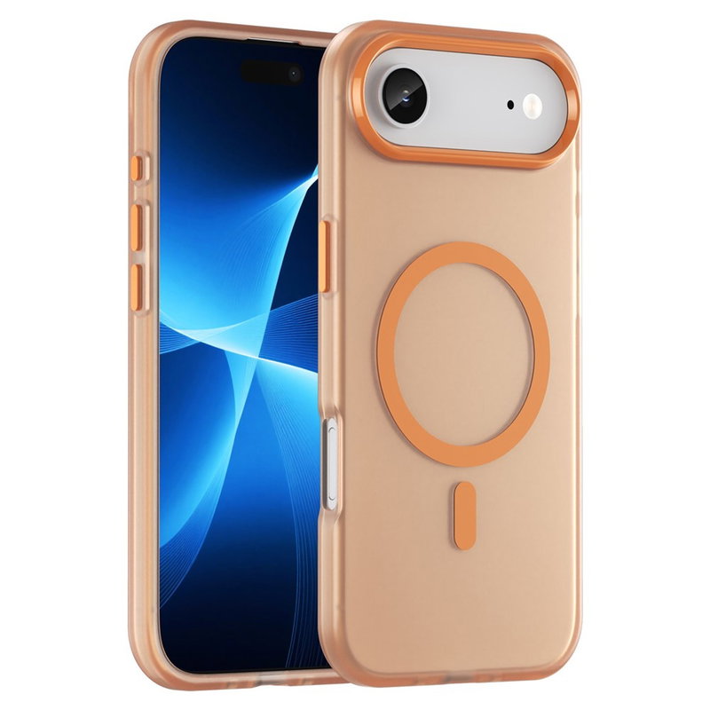 Gennemsigtigt iPhone Air Cover med MagSafe - Orange