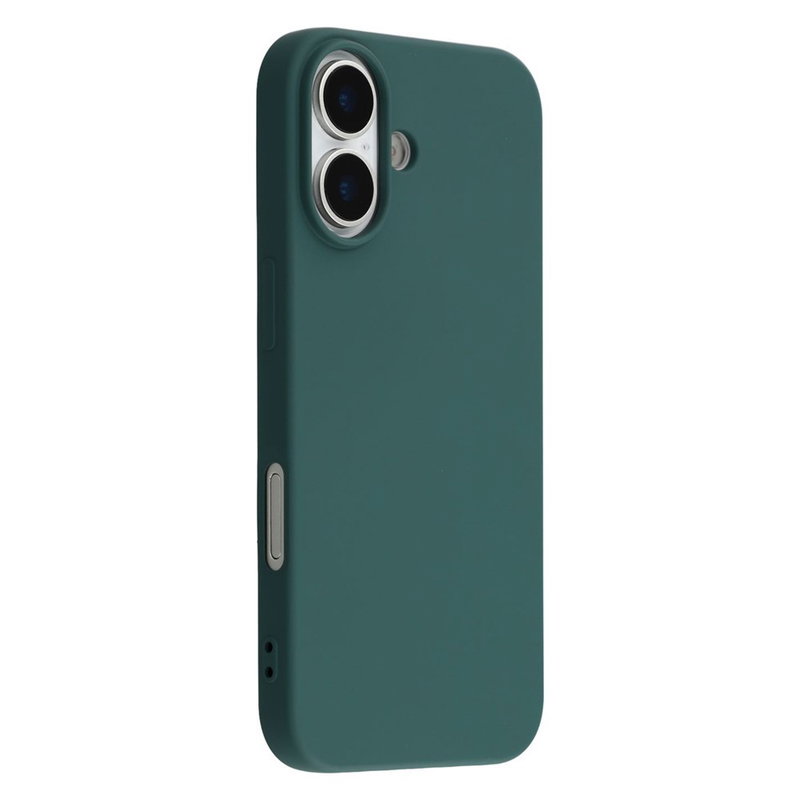 Soft Matte iPhone 17 Silikone Cover - Mørkegrøn