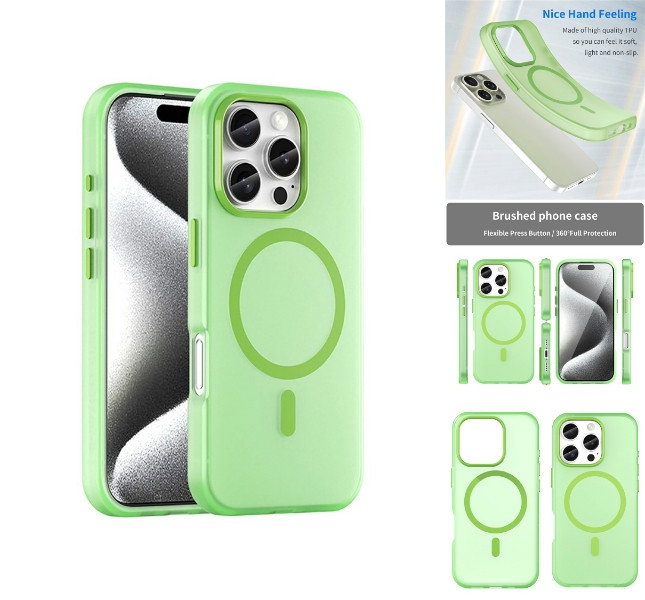 iPhone 16 Pro Cover Grøn forfra
