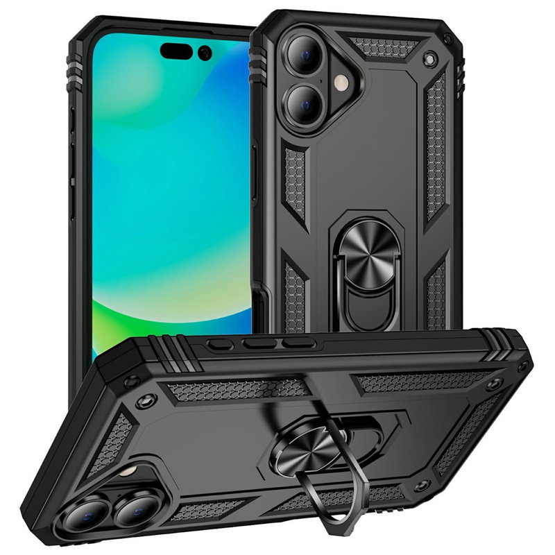 iPhone 17 Cover - Stødsikkert med Kickstand / Ringholder