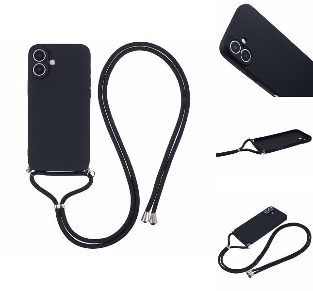 iPhone 16 Plus Crossbody Mobilcover forfra