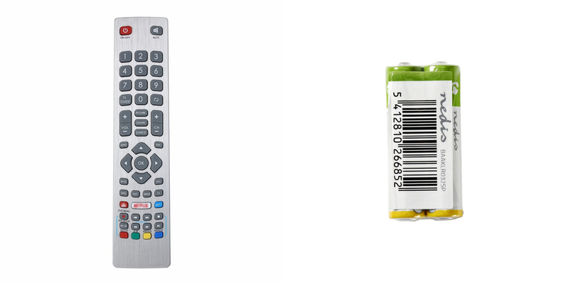 Pakke m. 1stk Fjernbetjening til Sharp Aquos TV & 1stk 2-Pak AAA Batterier
