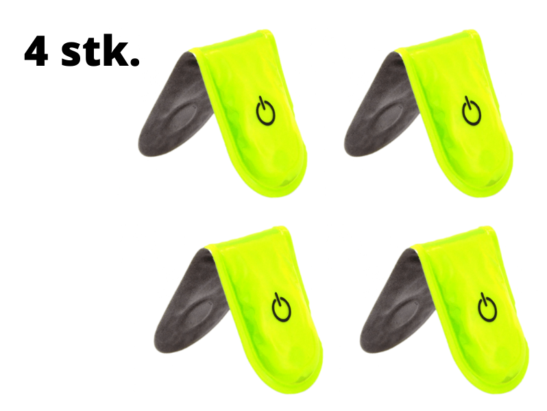 4 Stk. LED Lys til fx Løb