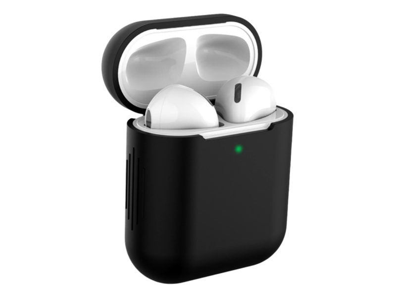 Silikone Cover til AirPods Serie 2 - Sort