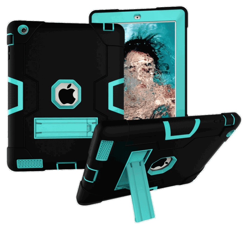 Shockproof Hard Case Cover til iPad 3 (A1416, A1430, A1403) - Turkis