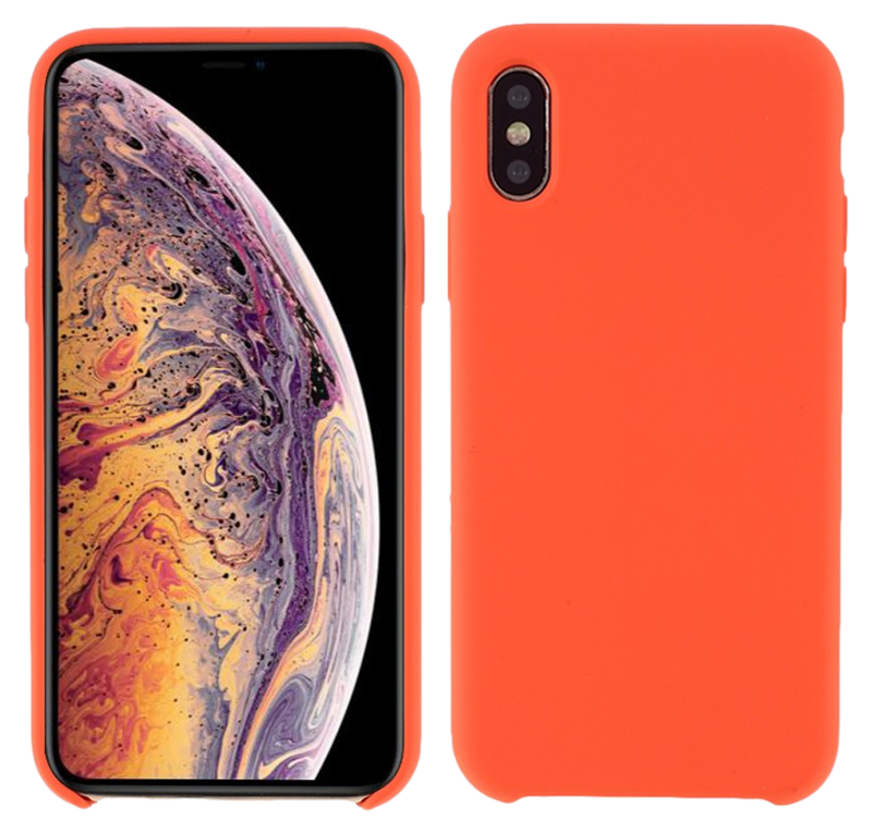 Flow Silicone Cover til iPhone X / XS-Rød