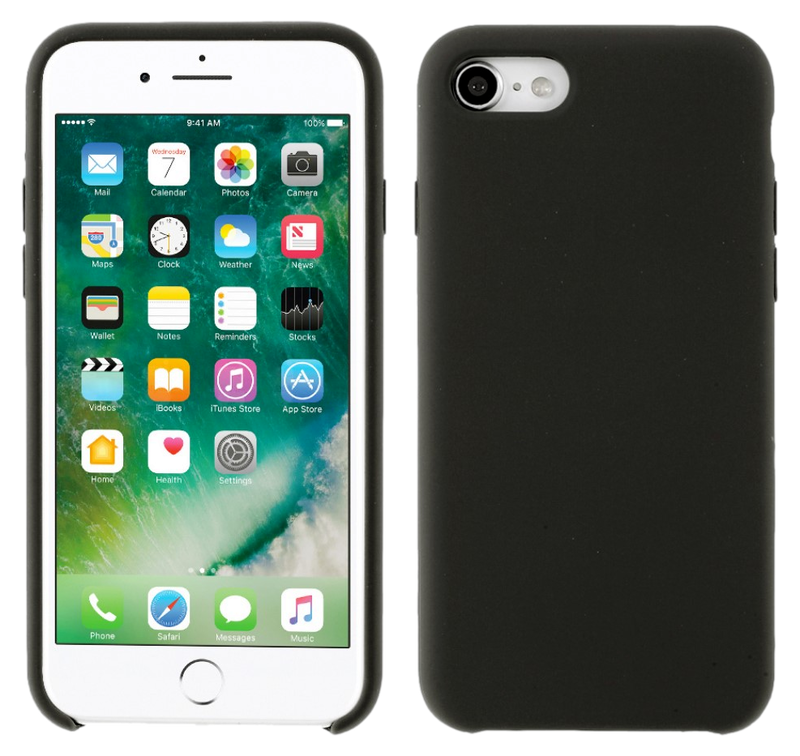 Silicone Cover til iPhone SE 2022 - Sort