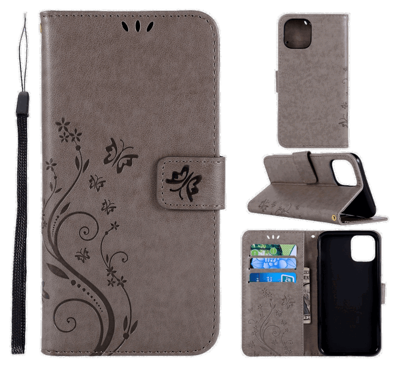 Papillo Flip Cover til iPhone 11-Grå