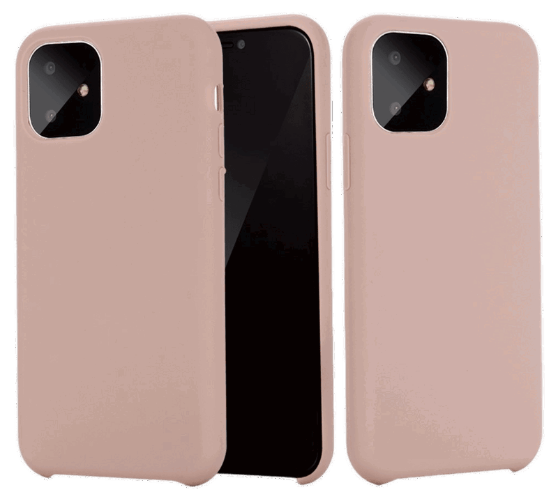 Matte Slim Silikone Cover til iPhone 11-Rosa