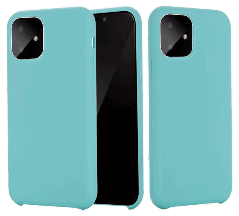 Matte Slim Silikone Cover til iPhone 11-Blå