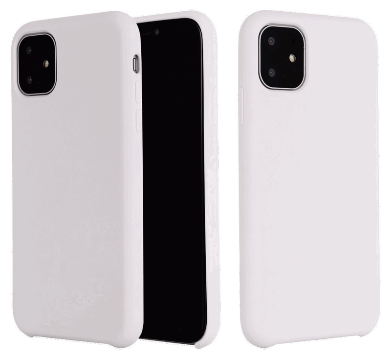 Matte Slim Silikone Cover til iPhone 11 Pro-Hvid