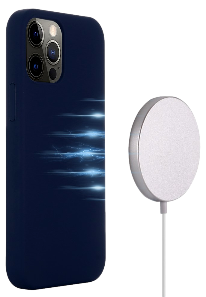 MagSafe Silikone Cover til iPhone 12 Mini-Mørkeblå