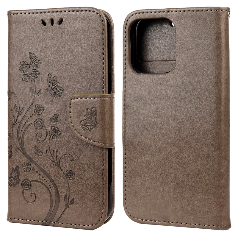 Lino Læder Flip Cover til iPhone 13-Brun
