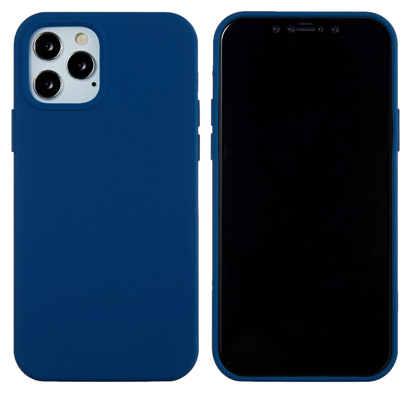 Soft Matte Silikone Cover til iPhone 13 Pro-Mørkeblå