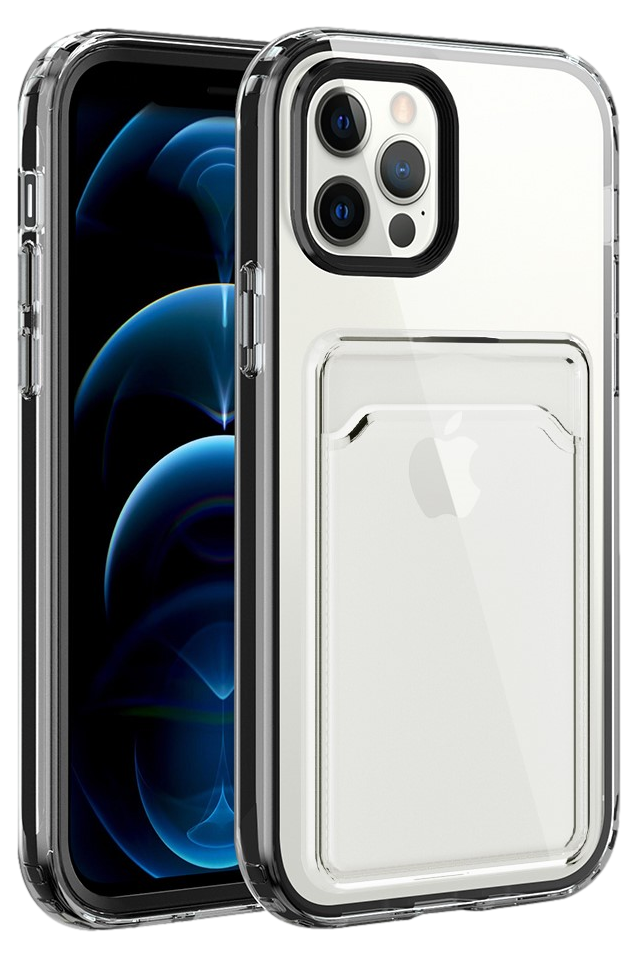 Clear Cover med Kortholder til iPhone 13 Pro