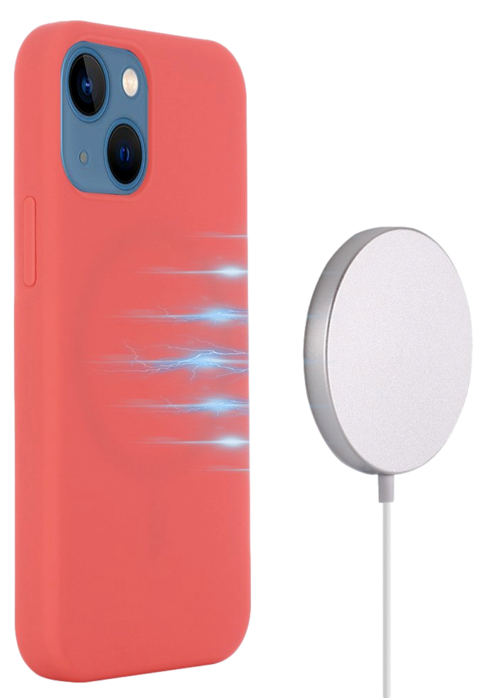 Silikone Cover med MagSafe til iPhone 13-Pink