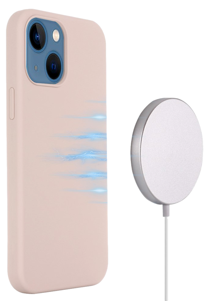 Silikone Cover med MagSafe til iPhone 13-Lyserød