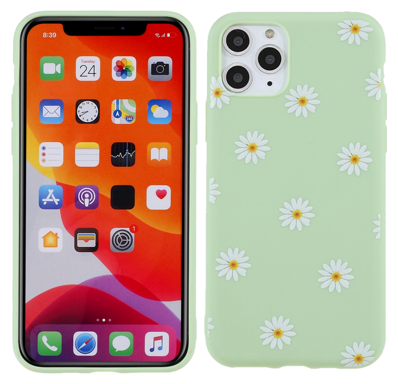 Daisy TPU Cover til iPhone 11 Pro Max-Lysegrøn